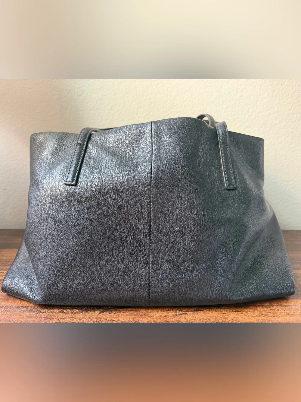 kate spade Black Leather Shoulder Bag with Gold Plate